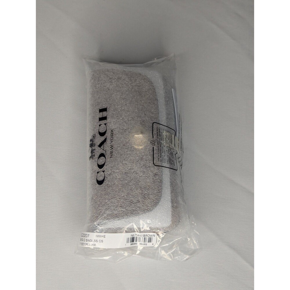 Coach Sunglass/Eyeglass Case - Tan/Gold/Brown, NWT - Picture 7 of 7